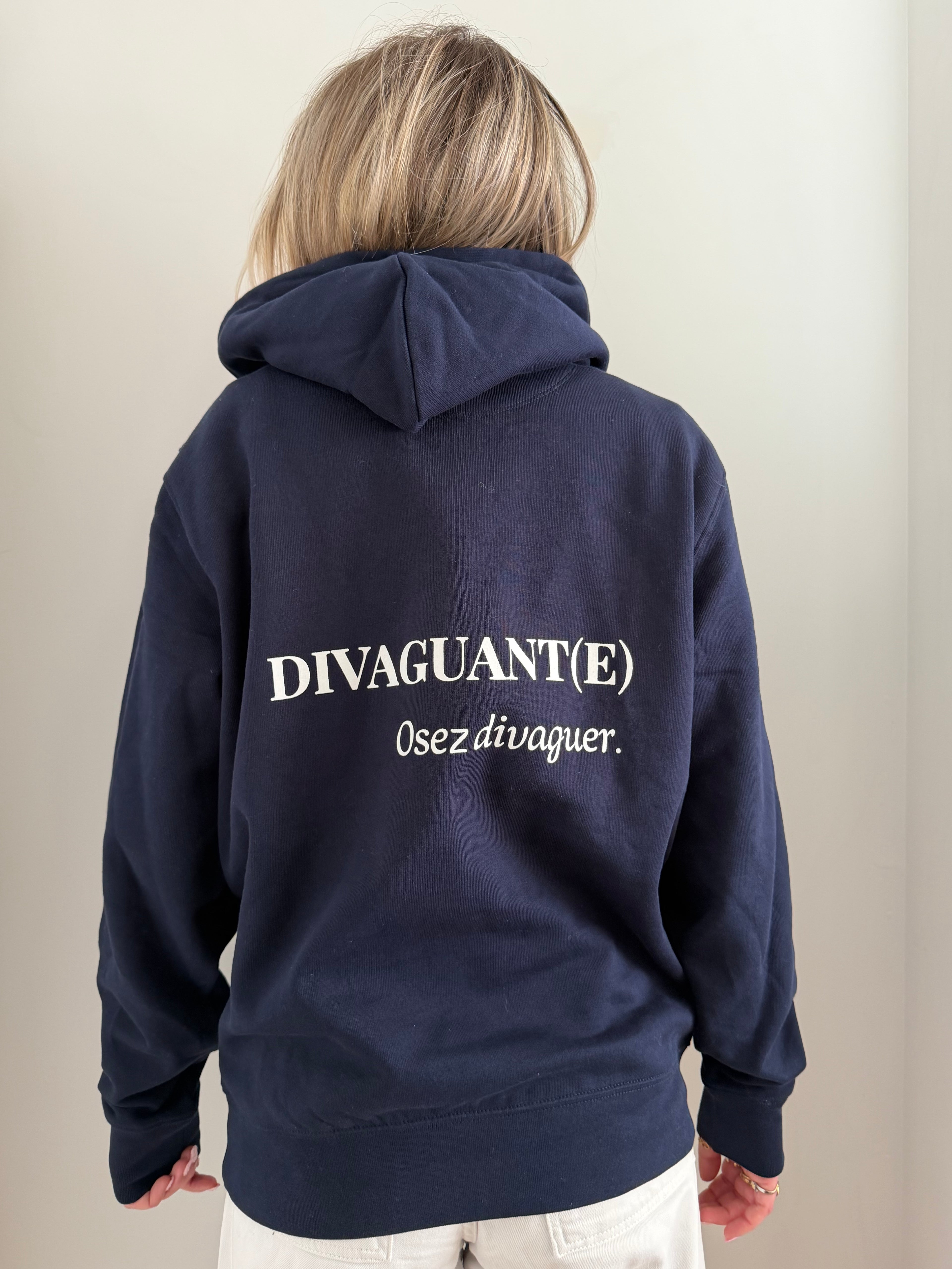 sweat en coton bio bleu marine